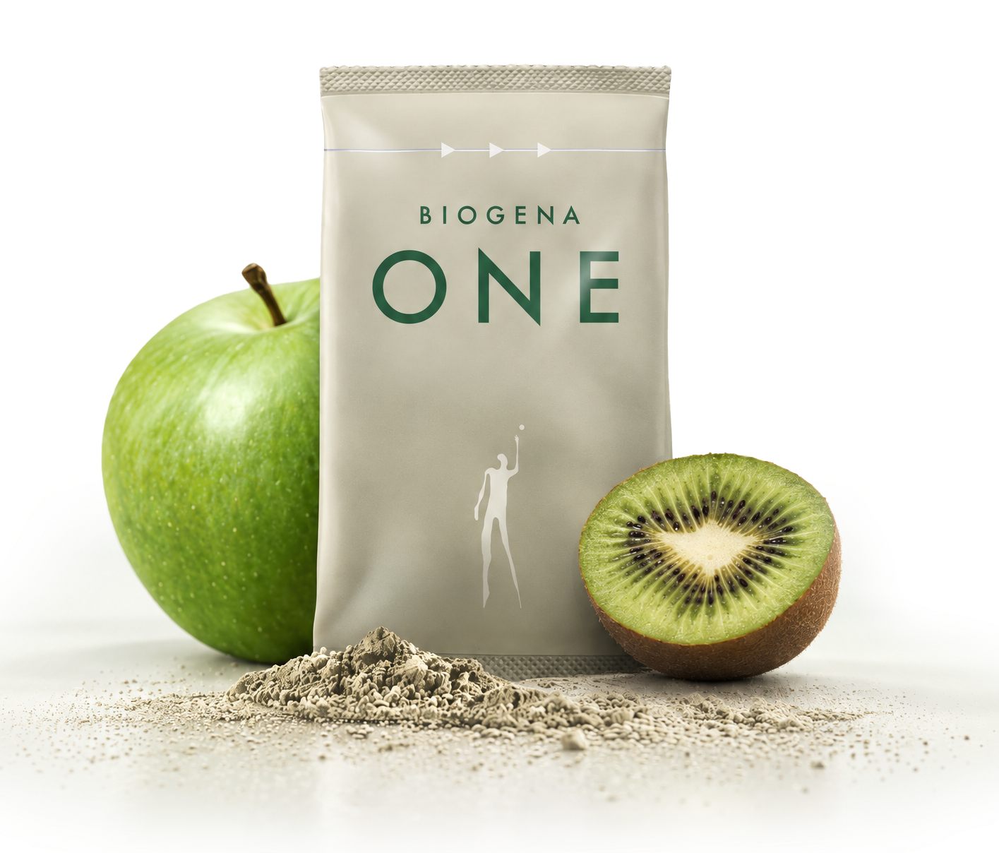BIOGENA ONE with fresh apple and kiwi